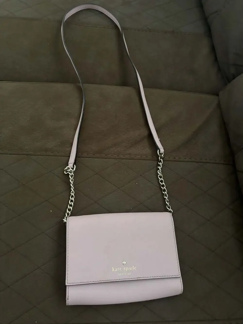 Kate Spade Cedar Street Cami Saffiano Leather Chain Crossbody Bag in Pink